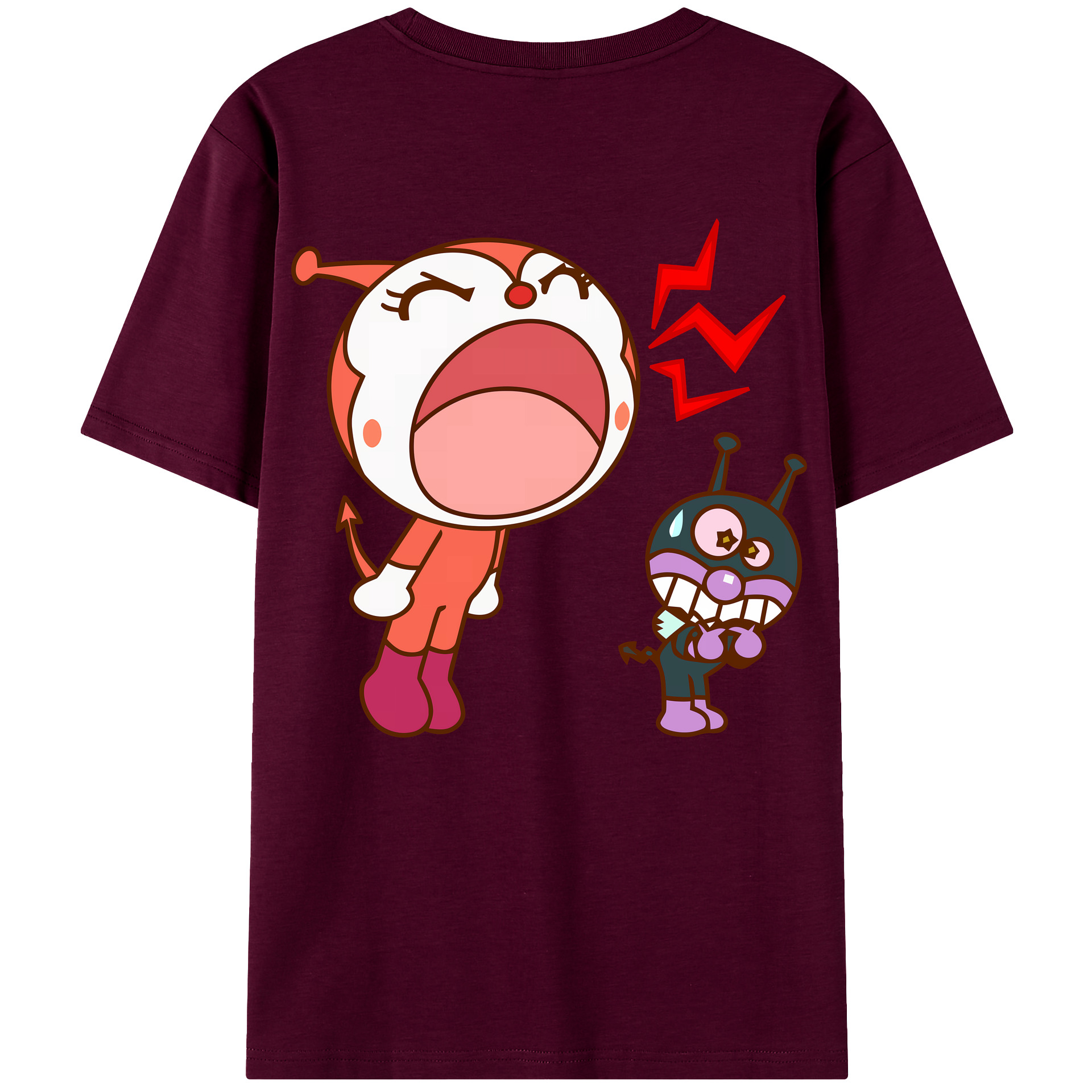 （画像用） アンパンマン Anpanman レディース半袖Tシャツ(バックプリント)